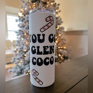 “You Go Glen Coco” Christmas Rhinestone Tumbler